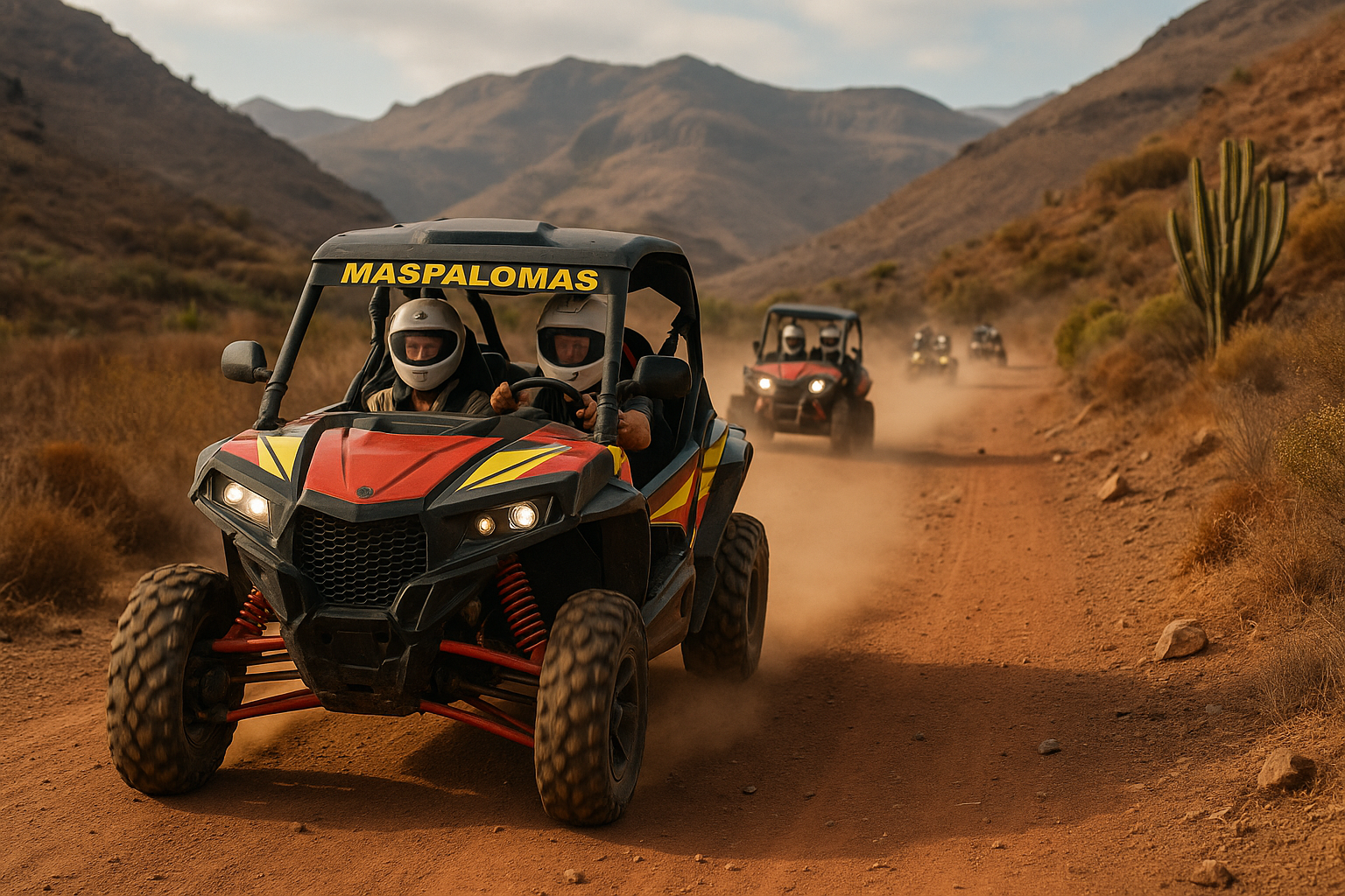 Buggy driving through dunes maspalamos